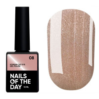 NAILSOFTHEDAY Korean cat eye 08 – тепло-бежевый гель лак кошачий глаз, 10 мл