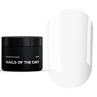 NAILSOFTHEDAY Premium gel clear, прозорий будівельний гель, 30 мл NAILSOFTHEDAY Premium gel clear, прозорий будівельний гель, 30 мл