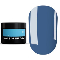 NAILSOFTHEDAY Premium gel 07, блідо-блакитний будівельний гель, 30 мл