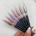 NAILSOFTHENIGHT Sparkle builder gel 06, персиковый светоотражающий строительный гель, 15 мл