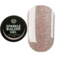 NAILSOFTHENIGHT Sparkle builder gel 02, бежевий світловідбиваючий будівельний гель, 15 мл NAILSOFTHENIGHT Sparkle builder gel 02, бежевий світловідбиваючий будівельний гель, 15 мл