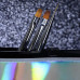 NAILSOFTHENIGHT Nail Art Brush, овал зі зручною прозорою ручкою з переливаючим ефектом