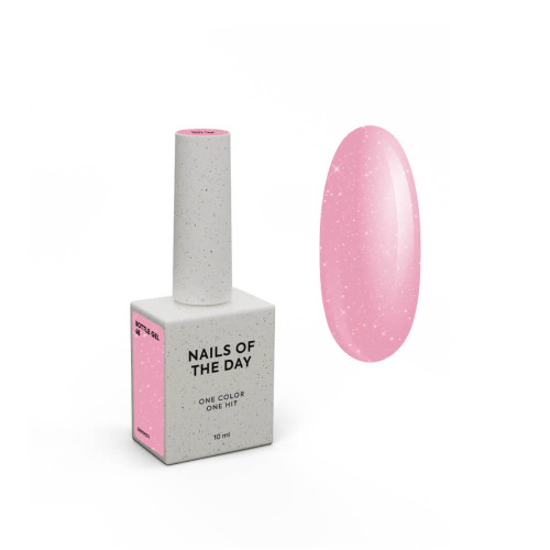 NAILSOFTHEDAY Bottle gel 48 shimmer, рожевий зі сріблястим шиммером 10 мл NAILSOFTHEDAY Bottle gel 48 shimmer, рожевий зі сріблястим шиммером 10 мл