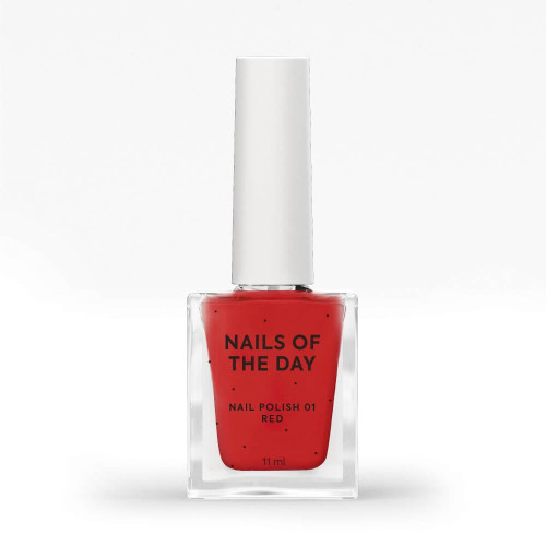 Nailsoftheday Nail Polish Red лак для ногтей красный, 11 мл Nailsoftheday Nail Polish Red лак для ногтей красный, 11 мл