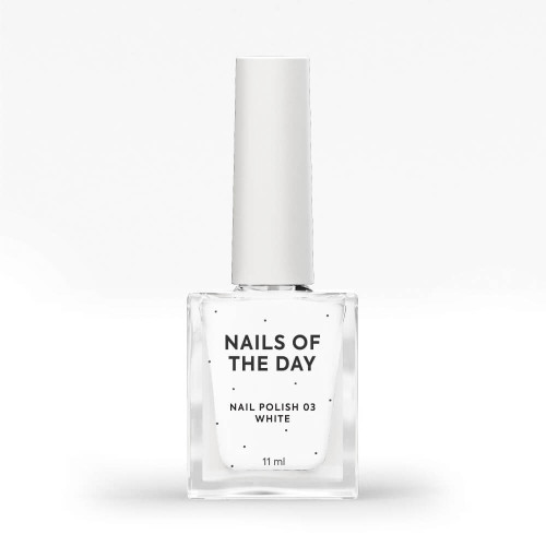 Nailsoftheday Nail Polish 03 White білий, 11 мл