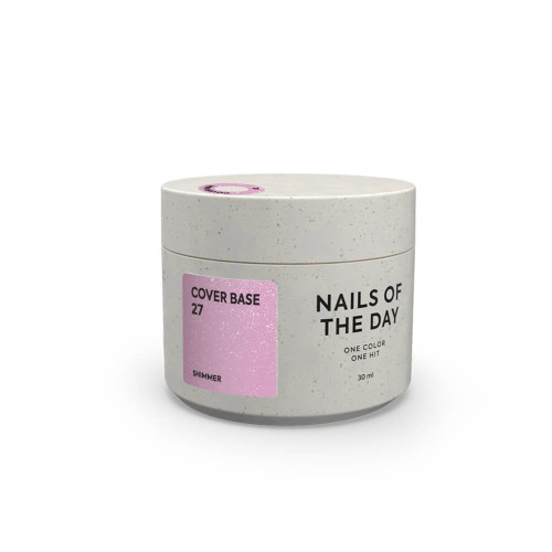 Nailsoftheday Cover base 27 shimmer, 30 мл Nailsoftheday Cover base 27 shimmer, 30 мл