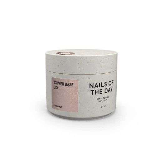 Nailsoftheday Cover base 30 shimmer, 30 мл