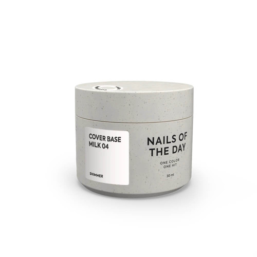 Nailsoftheday Cover base milk 04 shimmer, 30 мл Nailsoftheday Cover base milk 04 shimmer, 30 мл