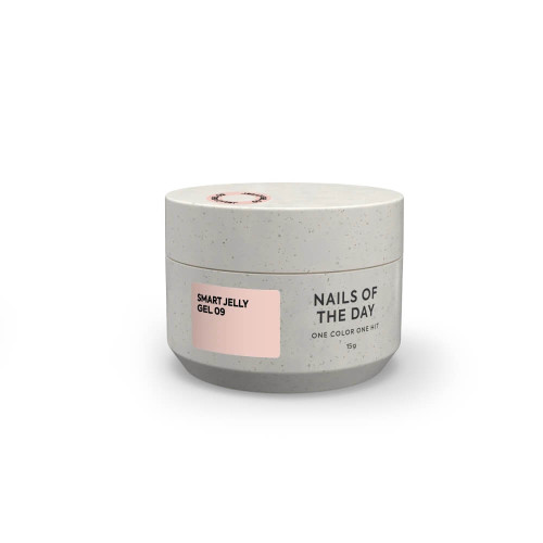 NAILSOFTHEDAY Smart Jelly gel 09, молочно-бежевый строительный гель-желе, 15 г