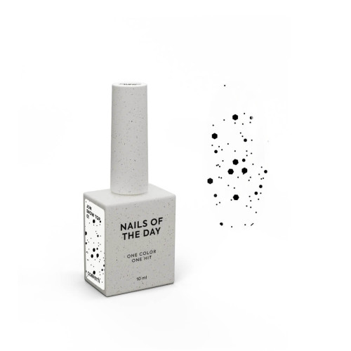 NAILSOFTHENIGHT Jon Snow top 01 с черными шестигранниками, 10 мл