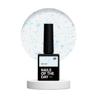 NAILSOFTHEDAY Party top 09 прозрачный топ с голографической слюдой, 10 мл