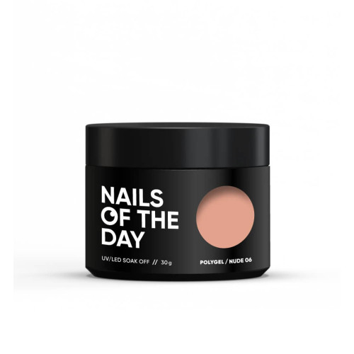 NAILSOFTHEDAY Polygel nude 06, полигель теплый чудесный, 30 г NAILSOFTHEDAY Polygel nude 06, полигель теплый чудесный, 30 г