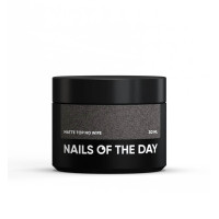 NAILSOFTHEDAY Matte top no wipe матовий топ без липкого шару, з уф–фільтрами, 30 мл NAILSOFTHEDAY Matte top no wipe матовий топ без липкого шару, з уф–фільтрами, 30 мл