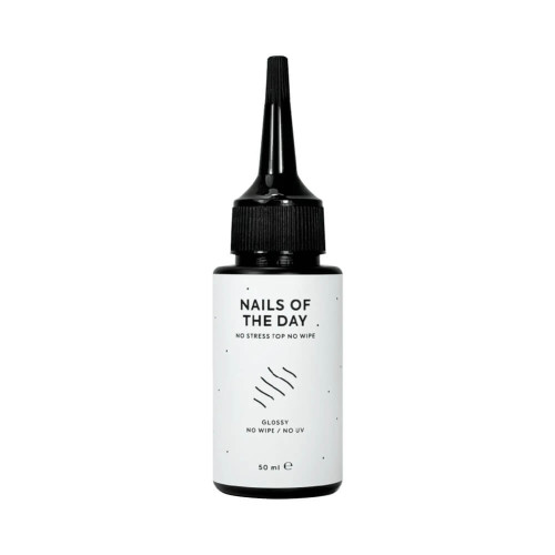 NAILSOFTHEDAY No stress top no wipe без уф-фільтрів (refill), 50 мл NAILSOFTHEDAY No stress top no wipe без уф-фільтрів (refill), 50 мл