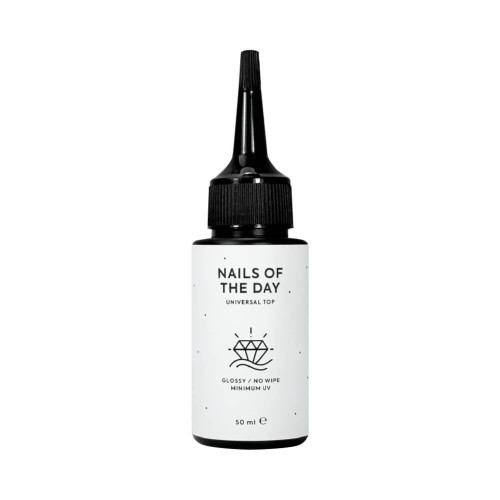 NAILSOFTHEDAY Universal top топ без липкого слоя с минимальным содержанием ультрафиолетовых фильтров (refill), 50 мл NAILSOFTHEDAY Universal top топ без липкого слоя с минимальным содержанием ультрафиолетовых фильтров (refill), 50 мл