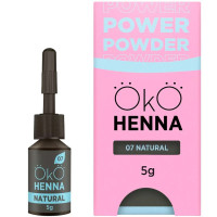 Хна для брів OKO Power Powder, 07 Natural, 5 г Хна для брів OKO Power Powder, 07 Natural, 5 г