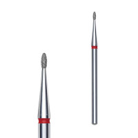 Фреза алмазна Закруглена брунька STALEKS PRO EXPERT 1,2 х 3 мм червоний FA50R012/3