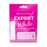 Сменные файлы белые для пилы короткой на пенной основе 180 грит STALEKS PRO EXPERT 51 10 шт DFE-51-180w