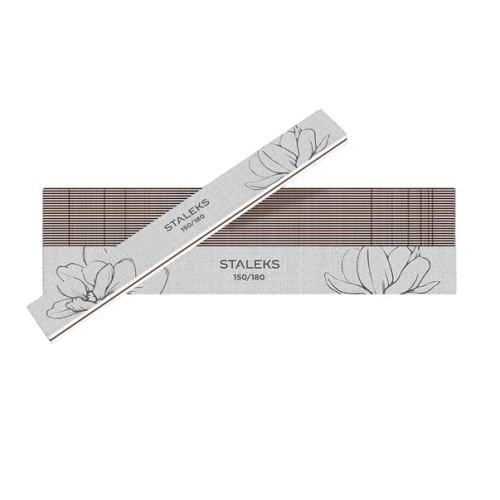 Пилка для нігтів мінеральна STALEKS PRO EXPERT 20 150/180 грит (пряма) 25 шт NFE-20-150/180-25