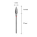 Фреза твердосплавная Пламя STALEKS PRO EXPERT 5 х 13,5 мм красное FT10R050/13.5