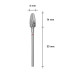 Фреза твердосплавная Кукуруза STALEKS PRO EXPERT 6х14 мм красная FT90R060/14