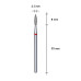 Фреза алмазная Пламя острое STALEKS PRO EXPERT 2,1х8 мм красный FA11R021/8 Фреза алмазная Пламя острое STALEKS PRO EXPERT 2,1х8 мм красный FA11R021/8