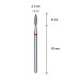 Фреза алмазная Пламя STALEKS PRO EXPERT 2,1 х 8 мм красный FA10R021/8 Фреза алмазная Пламя STALEKS PRO EXPERT 2,1 х 8 мм красный FA10R021/8