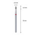 Фреза алмазна Брунька гостра STALEKS PRO EXPERT 2,5 х 4,5 мм червоний FA60R025/4.5 Фреза алмазна Брунька гостра STALEKS PRO EXPERT 2,5 х 4,5 мм червоний FA60R025/4.5