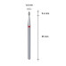 Фреза алмазная Закругленная почка STALEKS PRO EXPERT 1,6 х 3,4 мм красный FA50R016/3.4 Фреза алмазная Закругленная почка STALEKS PRO EXPERT 1,6 х 3,4 мм красный FA50R016/3.4