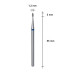 Фреза алмазная Закругленная почка STALEKS PRO EXPERT 1,2х3 мм синий FA50B012/3 Фреза алмазная Закругленная почка STALEKS PRO EXPERT 1,2х3 мм синий FA50B012/3