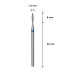 Фреза алмазная Пламя STALEKS PRO EXPERT 1,6 х 8 мм синий FA10B016/8 Фреза алмазная Пламя STALEKS PRO EXPERT 1,6 х 8 мм синий FA10B016/8