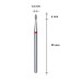 Фреза алмазная Капля STALEKS PRO EXPERT 1,6х4 мм красный FA40R016/4 Фреза алмазная Капля STALEKS PRO EXPERT 1,6х4 мм красный FA40R016/4