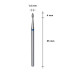 Фреза алмазна Крапля STALEKS PRO EXPERT 1,6 х 4 мм синій FA40B016/4 Фреза алмазна Крапля STALEKS PRO EXPERT 1,6 х 4 мм синій FA40B016/4