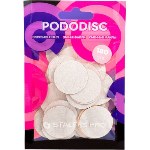 Сменные файлы белые для педикюрного диска 180 грит STALEKS PRO PODODISC L 50 шт PDF-25-180w Сменные файлы белые для педикюрного диска 180 грит STALEKS PRO PODODISC L 50 шт PDF-25-180w
