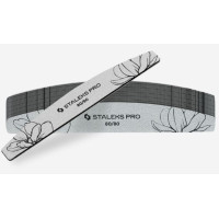 Пилка для ногтей минеральная STALEKS PRO EXPERT 40 80/80 грит (полумесяц) 25 шт