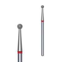 Фреза алмазная Шар STALEKS PRO EXPERT 2,5 мм красный