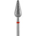 Алмазна фреза груша закруглена STALEKS PRO Expert Red (червона) 5 х 12 мм