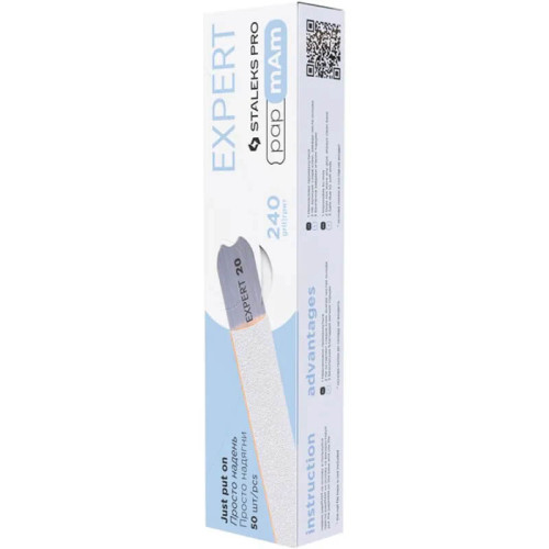 Змінні файли білі papmAm для пилки прямої 240 грит STALEKS PRO EXPERT 22 50 шт DFCE-22-240w