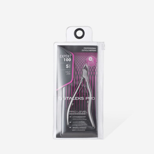 Кусачки професійні для шкіри STALEKS PRO EXPERT 100 ріжуча частина 5 mm NE-100-5 Кусачки професійні для шкіри STALEKS PRO EXPERT 100 ріжуча частина 5 mm NE-100-5