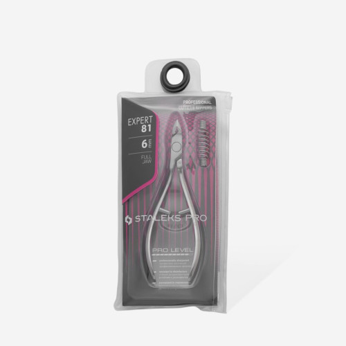 Кусачки профессиональные для кожи STALEKS PRO EXPERT 81 режущая часть 6 mm NE-81-6 Кусачки профессиональные для кожи STALEKS PRO EXPERT 81 режущая часть 6 mm NE-81-6