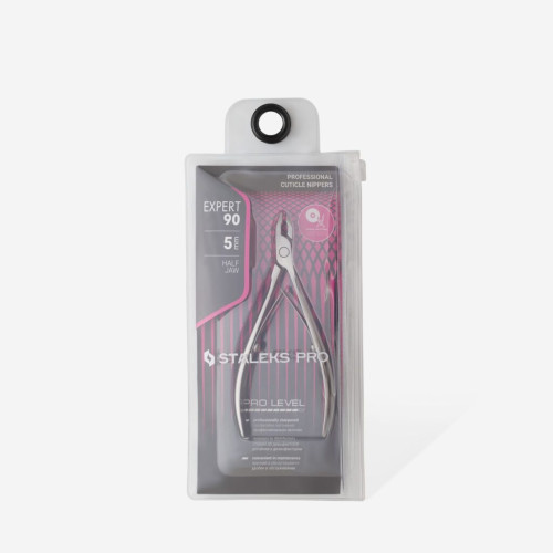 Кусачки професійні для шкіри STALEKS PRO EXPERT 90 ріжуча частина 5 mm NE-90-5 Кусачки професійні для шкіри STALEKS PRO EXPERT 90 ріжуча частина 5 mm NE-90-5