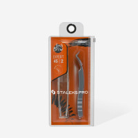 Пинцет профессиональный для ресниц STALEKS PRO EXPERT 45 TYPE 2 L-40 TE-45/2