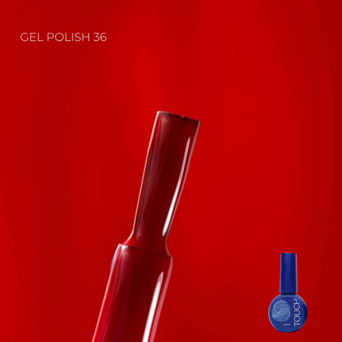 TOUCH GEL POLISH №36 (темний червоний) 9 мл