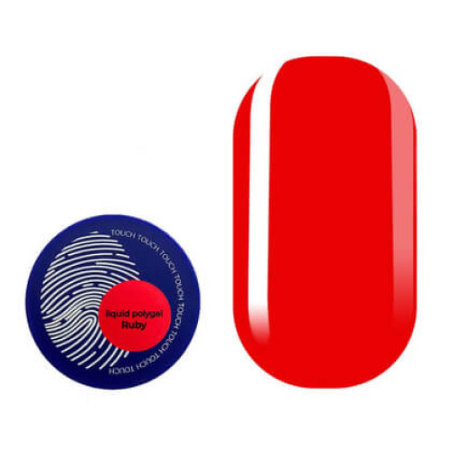 Рідкий полігель Touch Neon liquid polygel Ruby, 15 мл