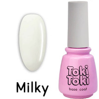 Toki-Toki Камуфлююча база для манікюру Cover Base Milky, 15 мл
