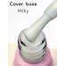 Toki-Toki Камуфлирующая база для маникюра Cover Base Milky, 15 мл