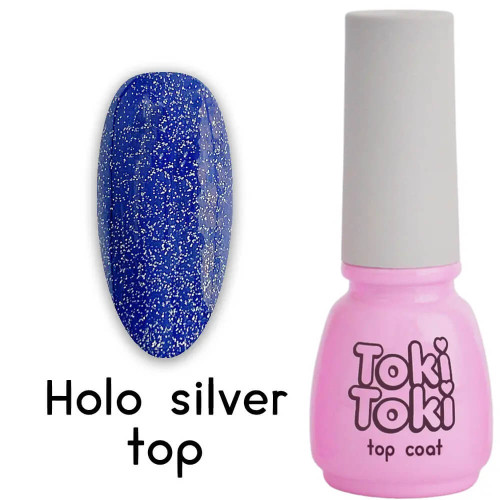 Toki-Toki Топ без липкого шару Holo Silver Top 5 мл Toki-Toki Топ без липкого шару Holo Silver Top 5 мл