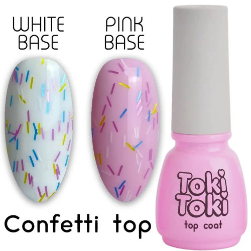 Toki-Toki Топ без липкого шару Confetti Top 5 мл Toki-Toki Топ без липкого шару Confetti Top 5 мл