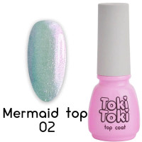 Toki Toki Топ для нігтів без липкого шару Mermaid Top 02, 5 мл Toki Toki Топ для нігтів без липкого шару Mermaid Top 02, 5 мл