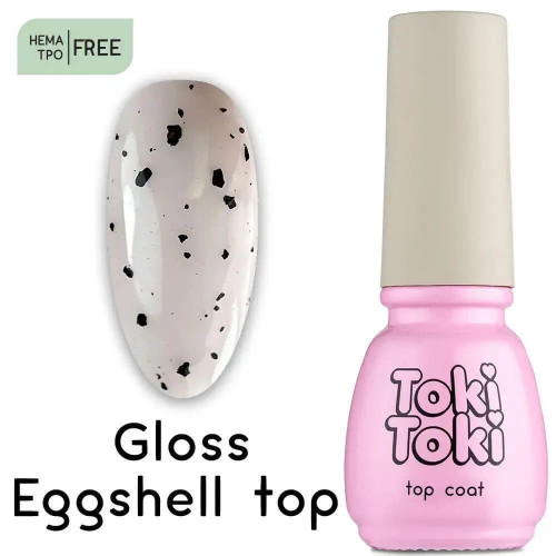 Toki-Toki Топ без липкого шару Gloss Eggshel Top 5 мл Toki-Toki Топ без липкого шару Gloss Eggshel Top 5 мл